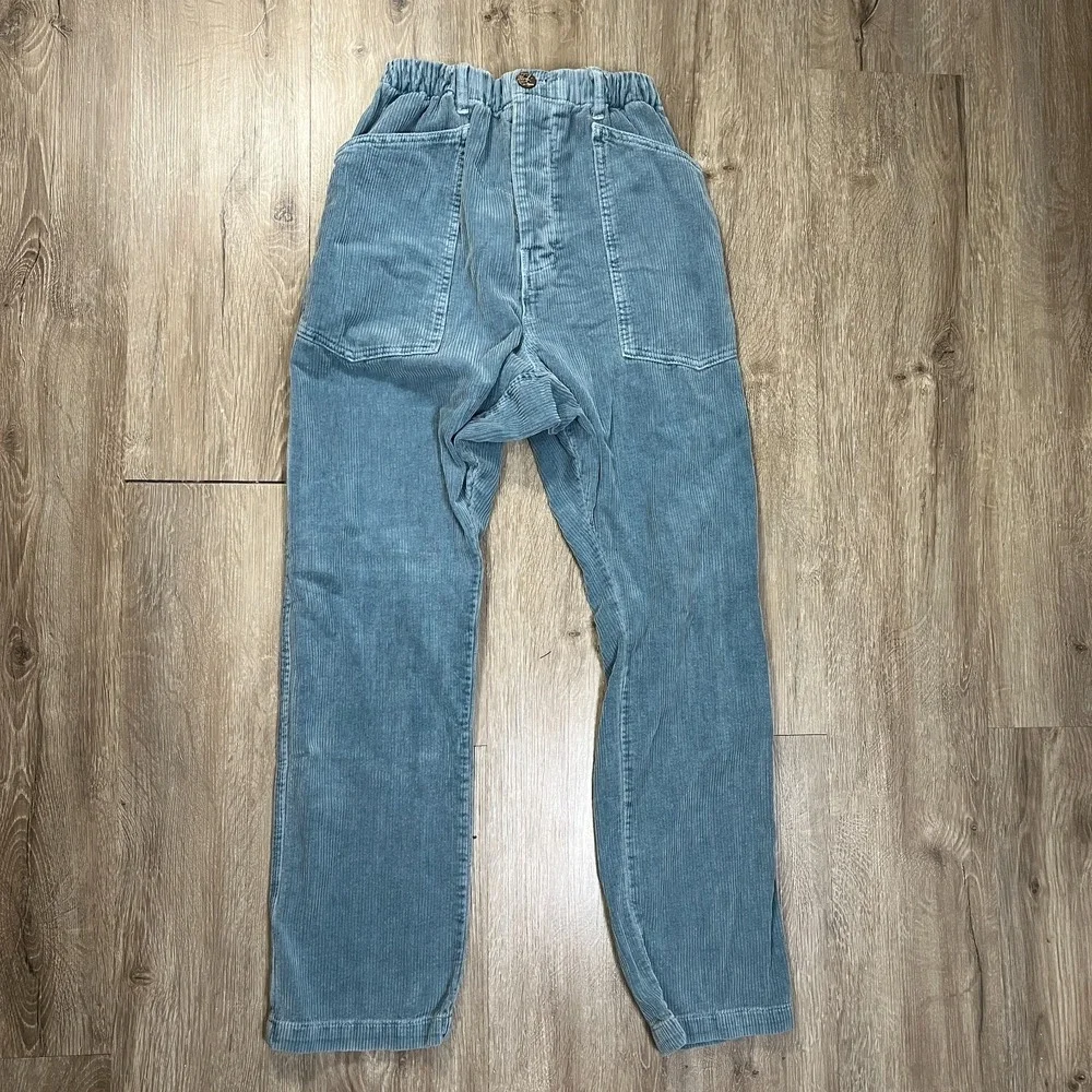 Dr. Collectors Hollywood Teddy Forever Corduroy Pants Unisex Small Teal Blue